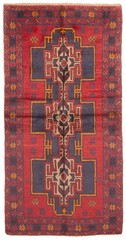 Vintage Traditional Hand-Knotted Area Rug 3’3″ x 6’6″ Oriental Wool Carpet