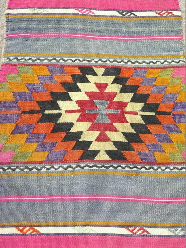 Anatolia Kilim Runner, Carpet Runner, Long Rugs, Aisle Rug 22"X113" Hallway Rug gallery