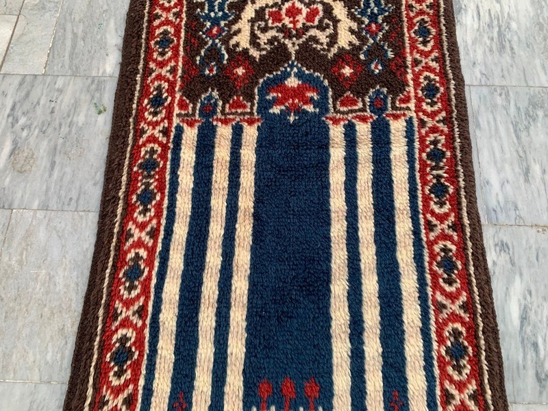 Vintage Mid-Century Scandinavian: Long-Pile Rya Shags, Traditional Rug (2x4 ft.) gallery