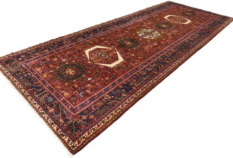 5X13 ft Handmade Oriental Runner Rug Geometric Design Farmhouse Hallway Carpet gallery