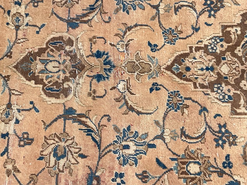 7' X 10' Vintage Distressed Per'sian Handmade Wool Rug gallery