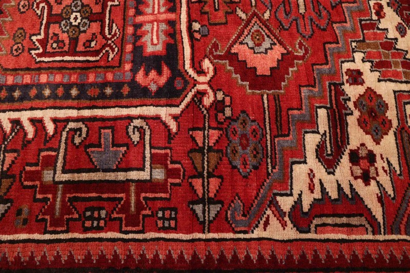 Vintage 7'5" x 10'11" Traditional Hand Knotted Vegetable Dye Wool Area Rug gallery