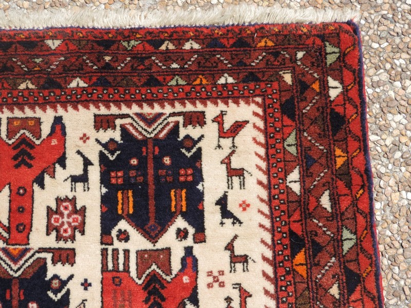 5x8ft. Amazing Afghan Bird and Animal Wool Rug gallery