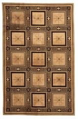 Vintage Hand Woven Area Rug 5’9″ x 8’10” Traditional Wool Oriental Carpet