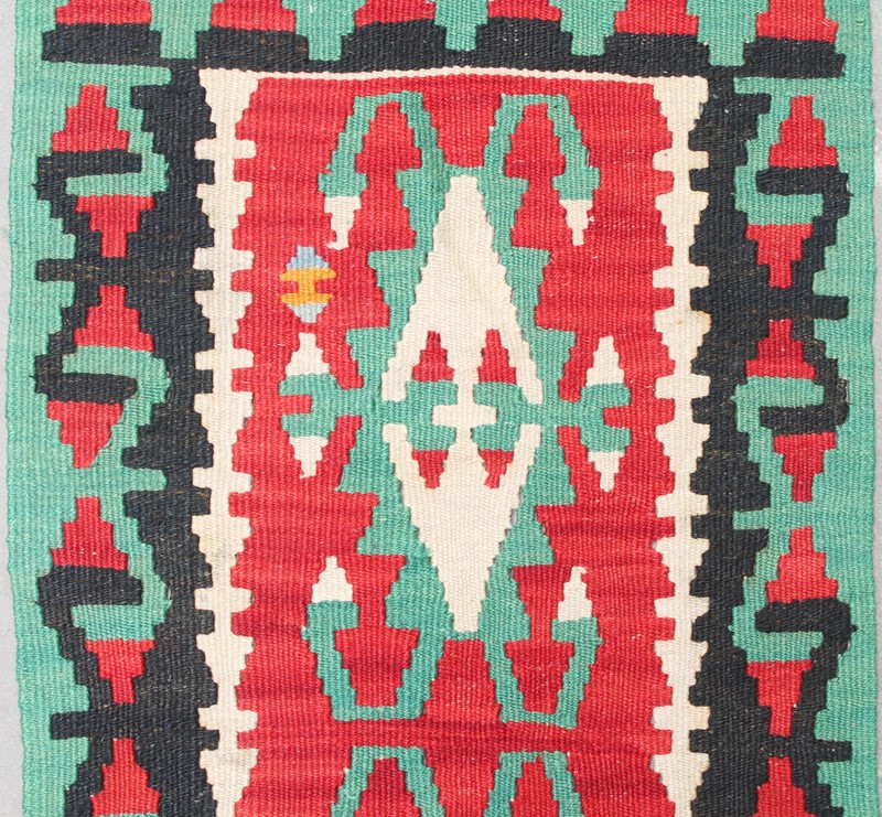 Turkish Rug 17''x50'' Oriental Vintage Runner Multi Color Corridor Hallway Kilim gallery