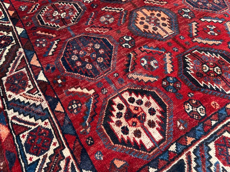 115 x 165 cm COLLECTORS' ITEM Antique Stunning Vase Tribal Shirvan Caucasian Rug gallery