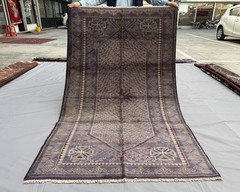 Antique Afghan Baluchi Area Rug 4×7 Blue Handmade Persian Style Oriental Carpet