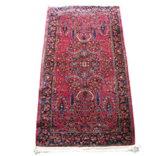 Splendid Antique KARASTAN Traditional circa 1920 Red Area RUG 2′ 2″ x 4′