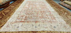 Antique Distressed Turkish Oushak Area Rug 8′ x 11′