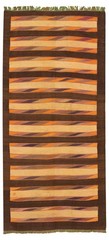 Vintage Hand Woven Area Rug 5’1″ x 10’4″ Traditional Wool Oriental Carpet
