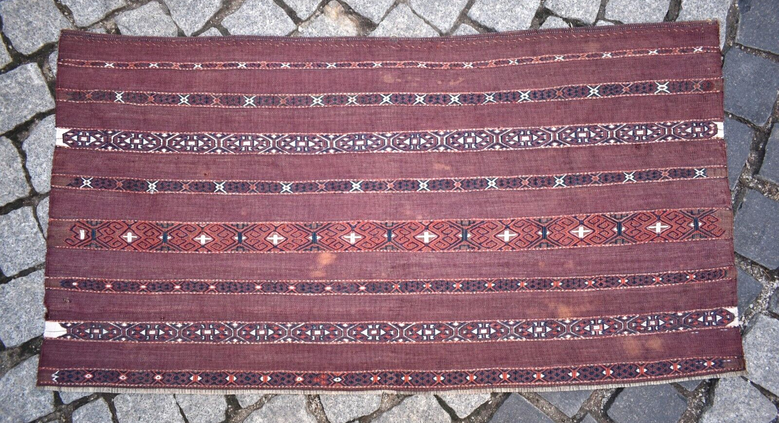 Terrific Antique Tribal Yomud Sumak Kilim Bag Face Rug Collector Item Yomud Rug gallery