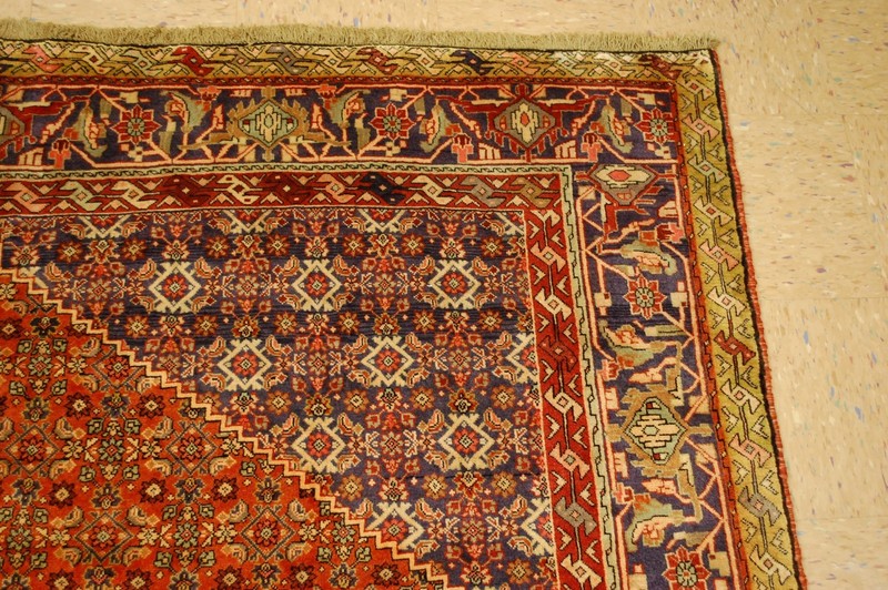NATURAL WOOL Old Oriental Rugs,Hand Woven,knotted size Approximately6'9" x 10'5" gallery