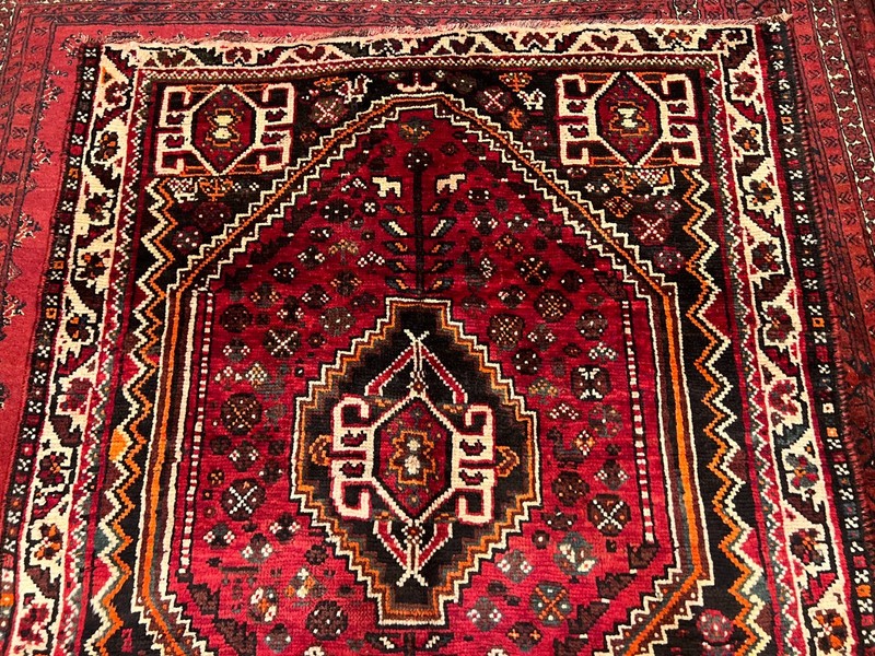 COLLECTRS' ITEM Antique Tribal Natural Vegetable Dye Caucasian Kazak Square Rug gallery