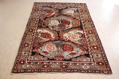 NATURAL WOOL Old Oriental Rugs,Hand Woven,knotted size Approximately 4’3″ × 6’7″