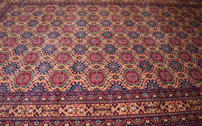 Palace Size Large Afghan Geometric Rug 10x16 ft High Quality Turkmen Wool Carpet gallery