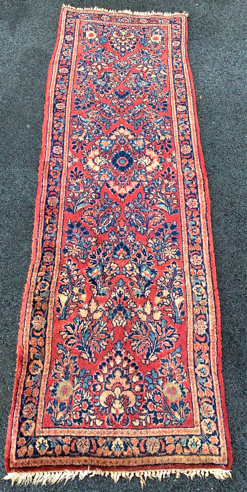 ANTIQUE AMERICAN SAROUK RUNNER 2'6"x6'3" FT gallery