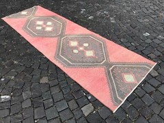 Runner Rug Turkish Runner Rug Oushak Runner Vintage Runner 9,38 X 3,05 Ft