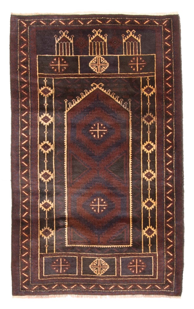 Traditional Vintage Hand-Knotted Area Rug 2'11" x 4'8" Oriental Wool Carpet