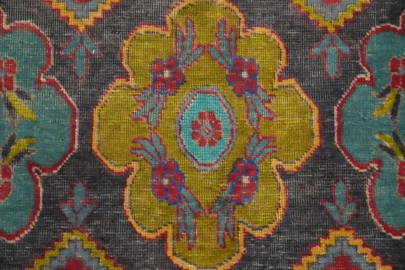 Traditional Geometric Handmade Wool Accent Rug 4x5 ft Vintage Foyer Carpet gallery