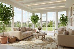 Oversize Turkish Oushak Rug 12’1 x 14’10 ft – Undyed Wool – Organic Modern Decor