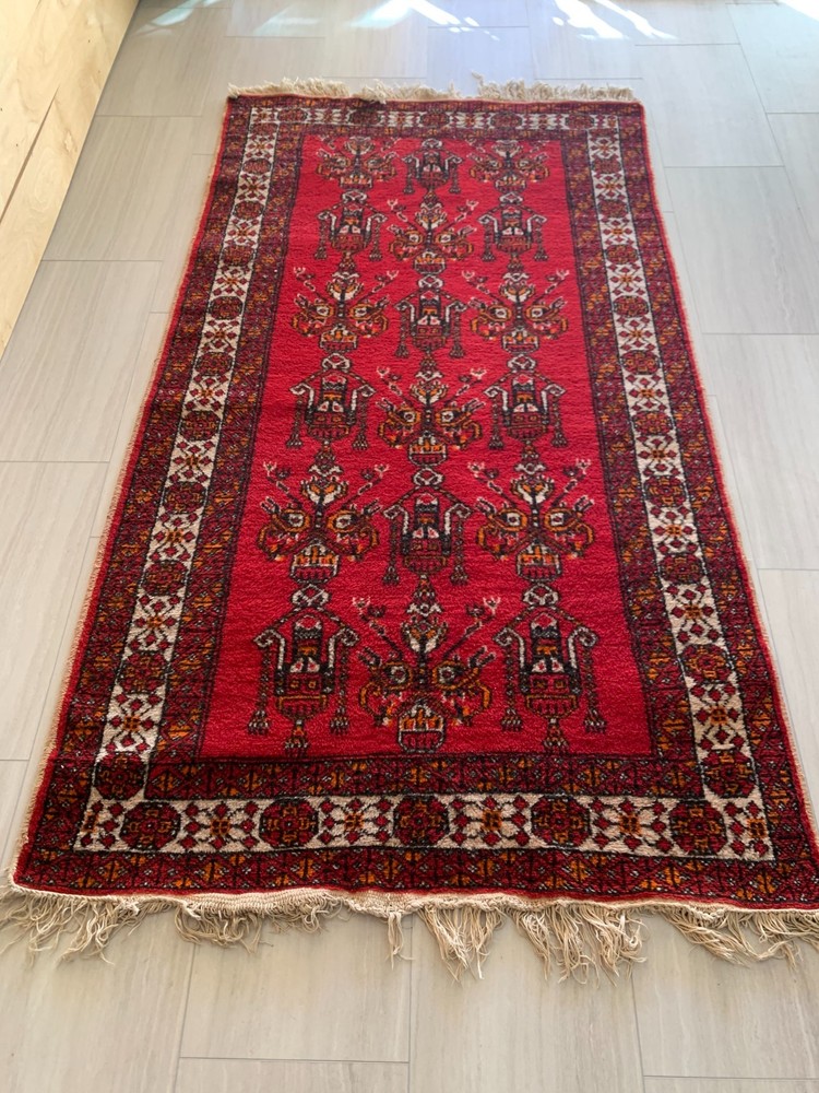 Stunning Tribal Hand-Knotted Wool Rug 46" x 73" - Excellent Condition