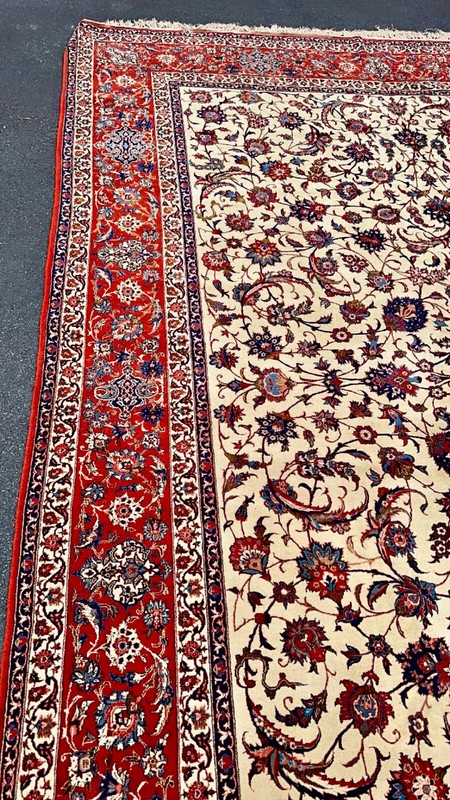9X12FT EXCEPTIONAL SUPER FINE RUG Ca 1920- 70 RAJ gallery