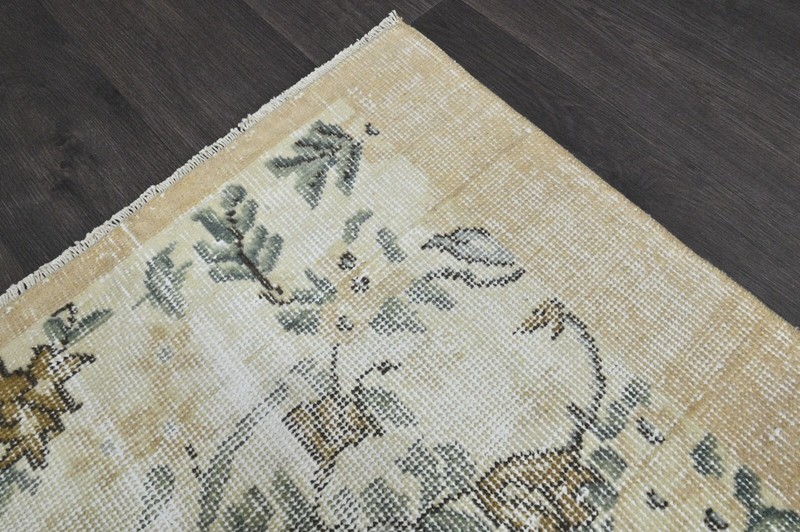 Oushak Turkish Vintage Rug 5x9 Kilim Rug Anatolian Handmade Boho Decor BEIGE gallery
