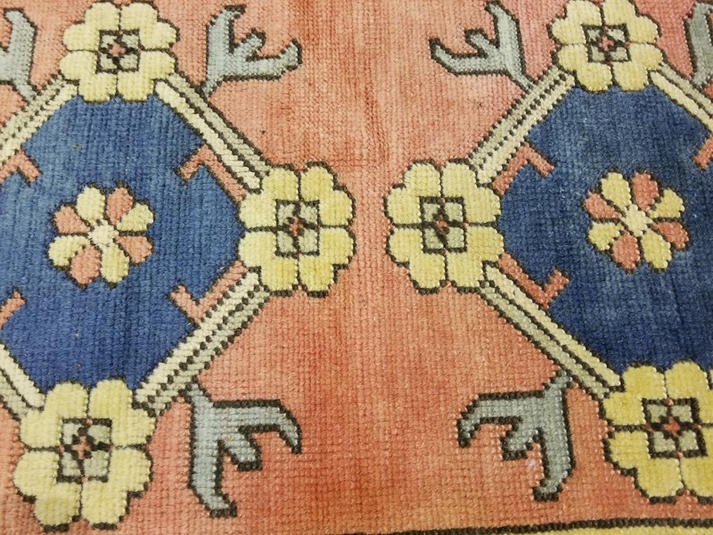 Vintage 1940-1950s Natural Dye Wool Pile Tribal Rug 2'9"×4' gallery