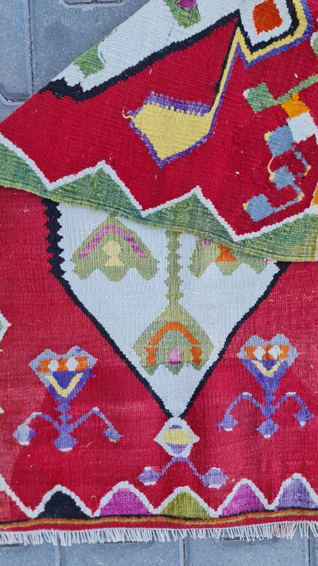 Monastery Rug, Antique kilim, welcome rug, nomad rug kilim, Handmade rug 2x4 gallery