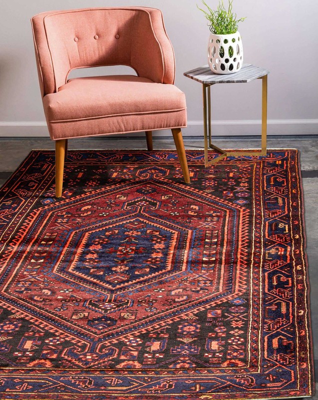 Vintage 5'2" x 7'5" Traditional Hand Knotted Vegetable Dye Wool Area Rug gallery