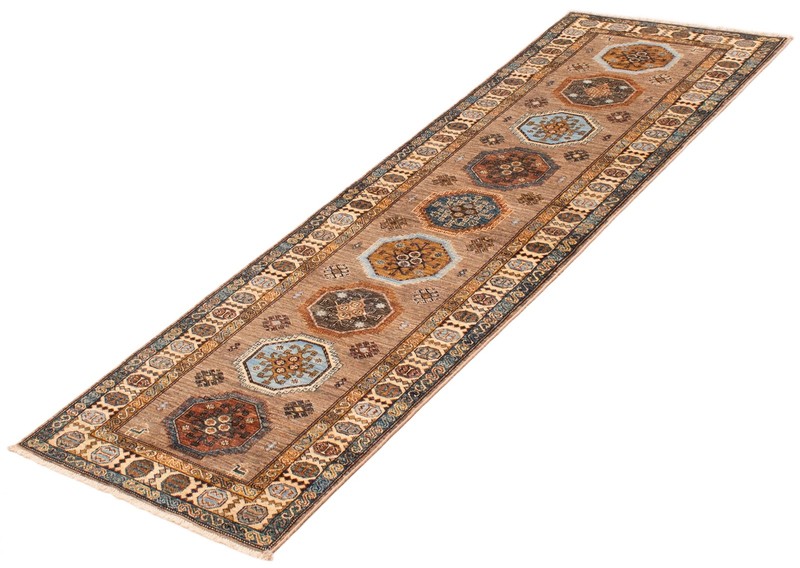2'8" x 8'3" Vintage Hand-knotted Runner Rug Traditional Oriental Wool Carpet gallery