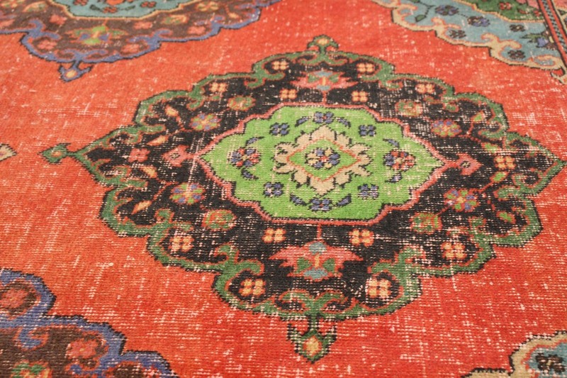 5'0" x 12'8" Vintage Hand-knotted Runner Rug Traditional Oriental Wool Carpet gallery