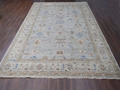 12’x 17’9″ Space Gray, Hand Knotted Oushak Design, Soft Wool, Oversized Rug