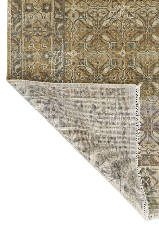 Muted Beige & Taupe Traditional Carpet 8x10 ft gallery