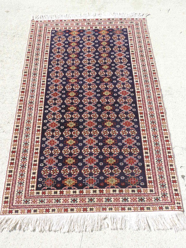 3x6ft. Handmade Caucasian Azerbaijan Wool Rug gallery