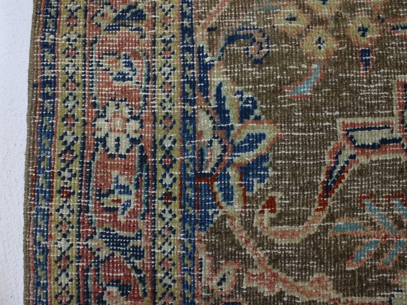 3x12 Brown Runner Rug, Handmade Turkish Rug, Vintage Wool Runner, 3.4x11.8 Ft gallery