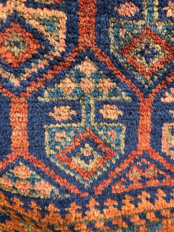 Antique Hand Knotted Afghan Timuri Single Bag Face Rug 60x62 Cm gallery