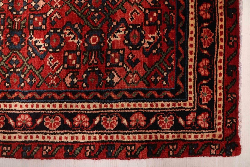 3'5" x 13'9" Vintage Hand-knotted Runner Rug Traditional Oriental Wool Carpet gallery
