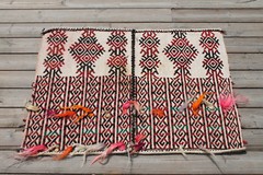 Turkish Rug 2×2 Woven Konya Decorative Cicim Wool Kilim 63x80cm Multi Color