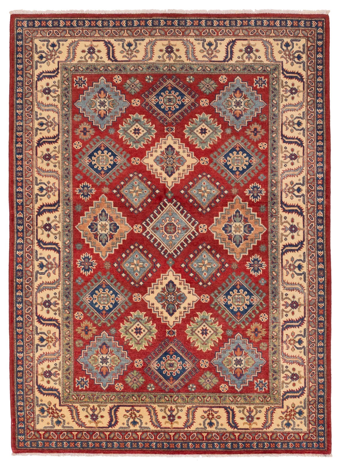 Traditional Vintage Hand-Knotted Area Rug 5'0" x 6'9" Oriental Wool Carpet gallery