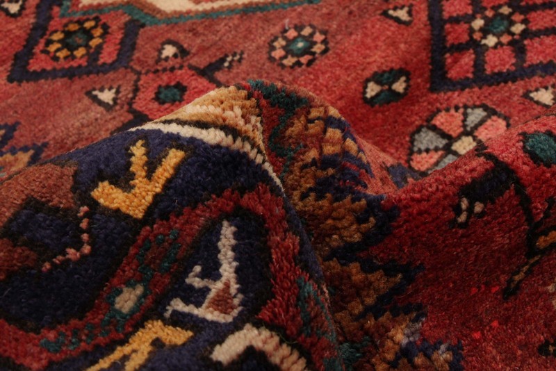 Vintage Hand-knotted Runner Rug 3'4" x 9'5" Traditional Oriental Wool Carpet gallery