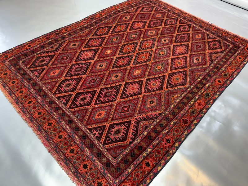 4x6 ft Afghan Handmade Antique Mushwani Rug Muted Geometric Persian Area Carpet gallery