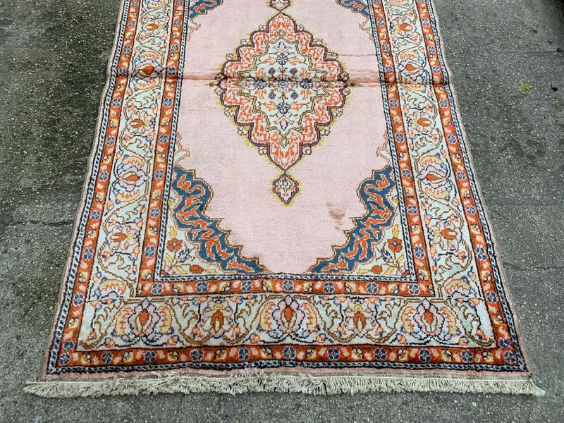 2'10'' x 4'6'' Vintage Natural Rug Village Rug Handmade Carpet.SKU:F647 gallery