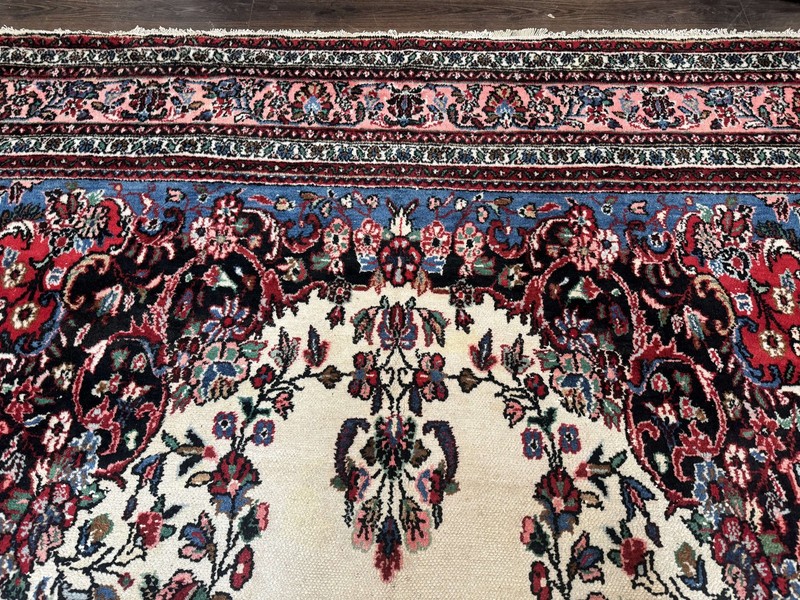 Palace Size Per'sian Rug 10 x 21 Antique Bibikabad Carpet Handmade Antique Ivory gallery