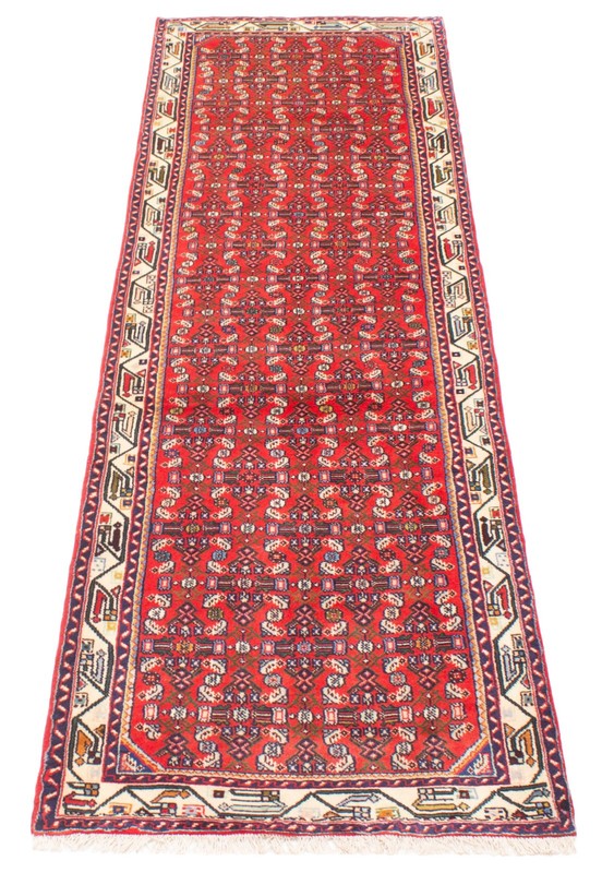 Vintage Hand-knotted Runner Rug 2'10" x 9'9" Traditional Oriental Wool Carpet gallery