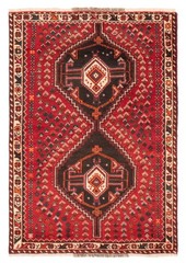Vintage Hand-Knotted Area Rug 3’4″ x 5’0″ Traditional Oriental Wool Carpet