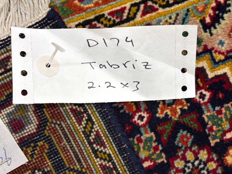 Hand Knotted Vintage Wool Rug 2x3 Navy Blue Tribal Oriental Accent Carpet gallery
