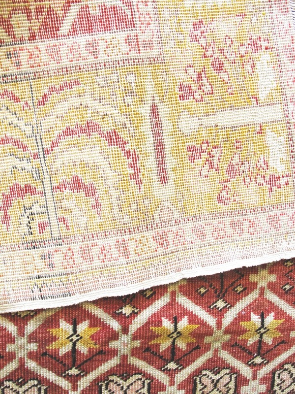 Antique Turkish Oushak Rug, 4' x 5'4" #15498 gallery