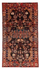 Vintage Hand-Knotted Carpet 3’8″ x 6’9″ Traditional Oriental Wool Area Rug