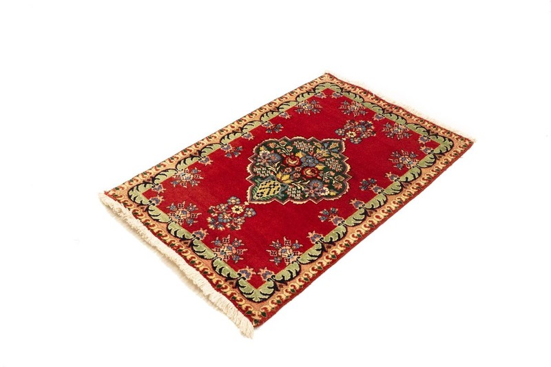 Hand-Knotted Vintage Medallion Floral Oriental Rug Small Decor Carpet 3X4'6 ft gallery